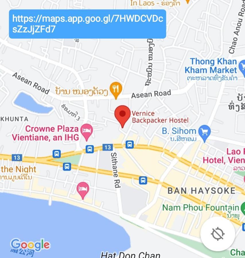 Vernice Backpacker Hostel Vientiane Luaran gambar